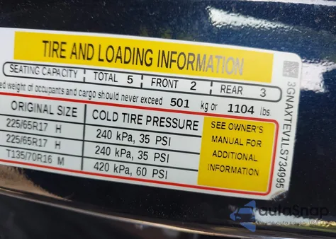 2020 Chevrolet Equinox Awd 2Fl z USA, uszkodzony, nr VIN 3GNAXTEV1LS734995